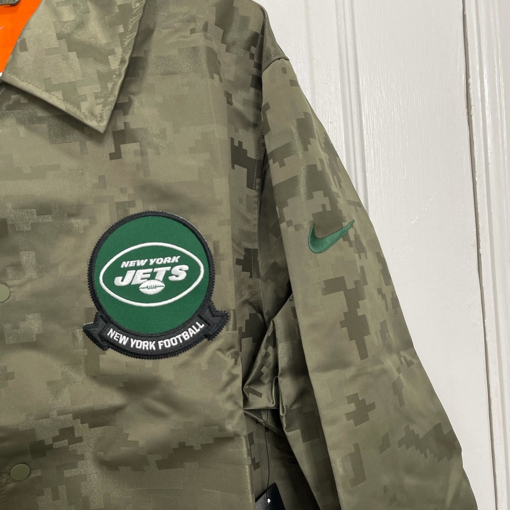 Men’s New York Jets Nike Salute To Service Repel Snap Jacket NWT $110 - Picture 5 of 11